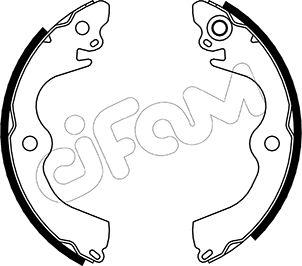 Cifam 153-601 - Drum Brake Shoe Set car-mod.net