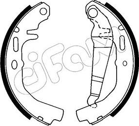 Cifam 153-612 - Drum Brake Shoe Set car-mod.net