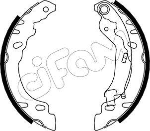 Cifam 153-090 - Drum Brake Shoe Set car-mod.net