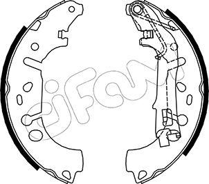 Cifam 153-093 - Drum Brake Shoe Set car-mod.net