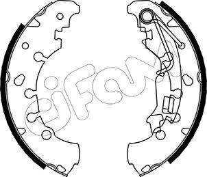 Cifam 153-092 - Drum Brake Shoe Set car-mod.net