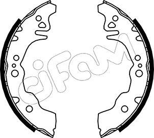 Cifam 153-043 - Drum Brake Shoe Set car-mod.net