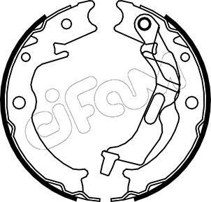 Cifam 153-052 - Brake Shoe Set, parking brake car-mod.net