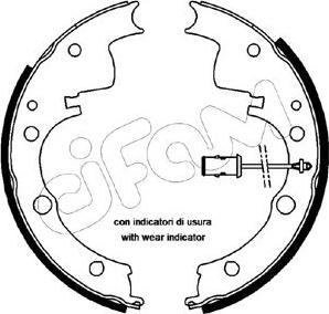 Cifam 153-065 - Drum Brake Shoe Set car-mod.net