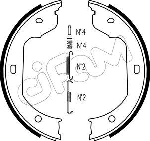 Cifam 153-019K - Brake Shoe Set, parking brake car-mod.net