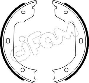 Cifam 153-019 - Brake Shoe Set, parking brake car-mod.net