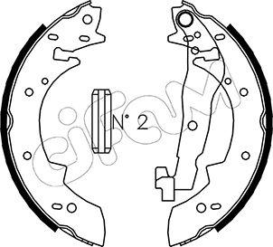 Cifam 153-014 - Drum Brake Shoe Set car-mod.net