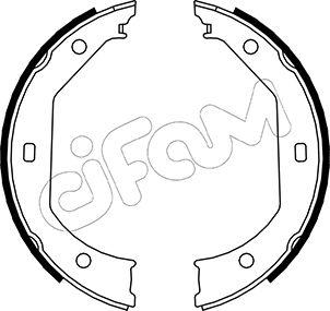 Cifam 153-017 - Brake Shoe Set, parking brake car-mod.net