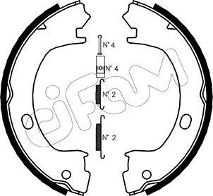Cifam 153-031K - Brake Shoe Set, parking brake car-mod.net