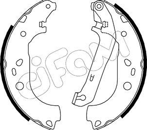 Cifam 153-142 - Drum Brake Shoe Set car-mod.net