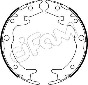 Cifam 153-159 - Brake Shoe Set, parking brake car-mod.net