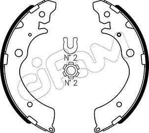 Cifam 153-154 - Drum Brake Shoe Set car-mod.net