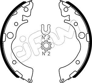 Cifam 153-155 - Drum Brake Shoe Set car-mod.net