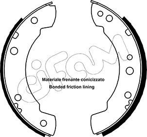 Cifam 153-102 - Drum Brake Shoe Set car-mod.net