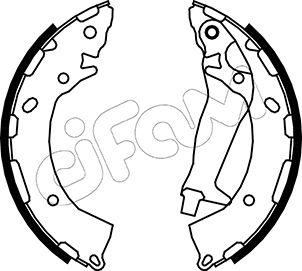 Cifam 153-189 - Drum Brake Shoe Set car-mod.net