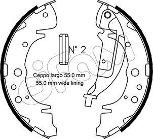 Cifam 153-180 - Drum Brake Shoe Set car-mod.net