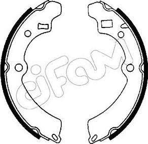 Cifam 153-393 - Drum Brake Shoe Set car-mod.net