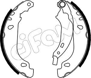 Cifam 153-356 - Drum Brake Shoe Set car-mod.net