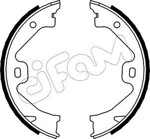 Cifam 153-369 - Brake Shoe Set, parking brake car-mod.net