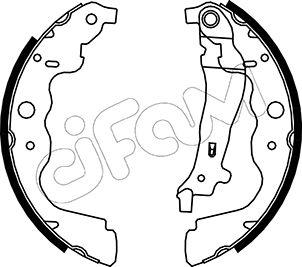 Cifam 153-365 - Drum Brake Shoe Set car-mod.net