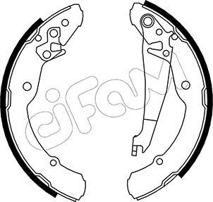 Cifam 153-379 - Drum Brake Shoe Set car-mod.net