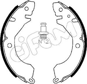 Cifam 153-253 - Drum Brake Shoe Set car-mod.net