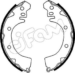 Cifam 153-252 - Drum Brake Shoe Set car-mod.net