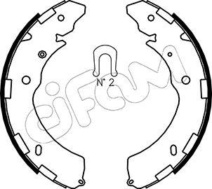 Cifam 153-269 - Drum Brake Shoe Set car-mod.net