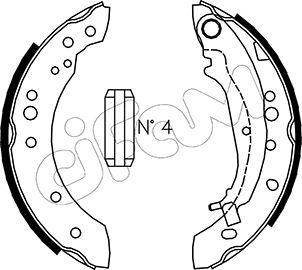 Cifam 153-266 - Drum Brake Shoe Set car-mod.net