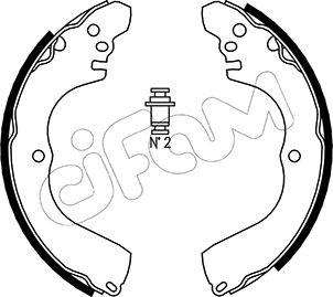 Cifam 153-261 - Drum Brake Shoe Set car-mod.net