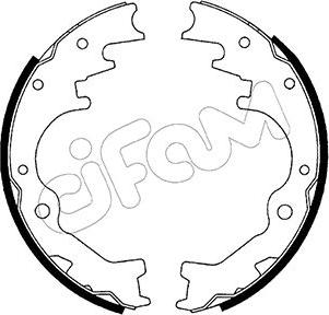 Cifam 153-208 - Drum Brake Shoe Set car-mod.net
