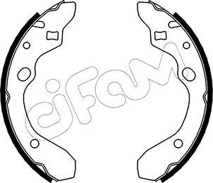 Cifam 153-210 - Drum Brake Shoe Set car-mod.net