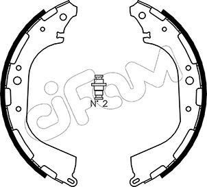 Cifam 153-282 - Drum Brake Shoe Set car-mod.net