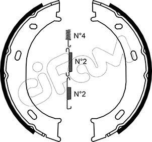 Cifam 153-239K - Brake Shoe Set, parking brake car-mod.net