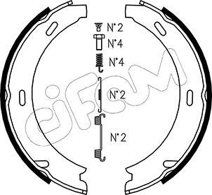 Cifam 153-233K - Brake Shoe Set, parking brake car-mod.net