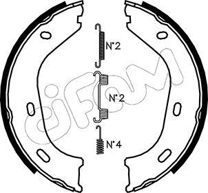 Cifam 153-232K - Brake Shoe Set, parking brake car-mod.net