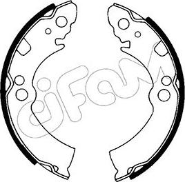 Cifam 153-272 - Drum Brake Shoe Set car-mod.net