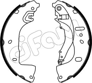 Cifam 153-764 - Drum Brake Shoe Set car-mod.net