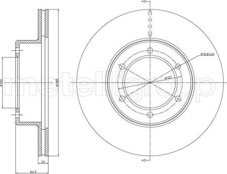 Cifam 800-642 - Brake Disc car-mod.net