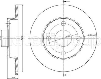 Cifam 800-658 - Brake Disc car-mod.net
