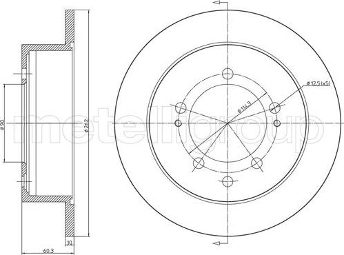 Cifam 800-1650C - Brake Disc car-mod.net