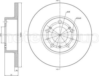 Cifam 800-161 - Brake Disc car-mod.net