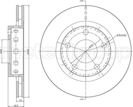 Cifam 800-1123C - Brake Disc car-mod.net