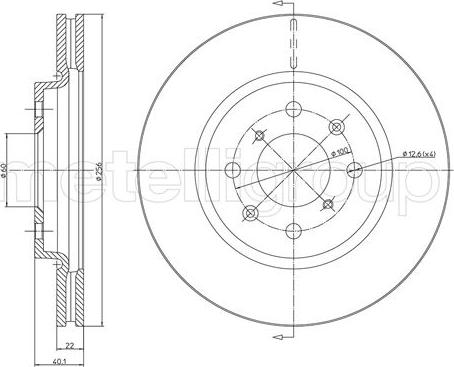 Cifam 800-1257C - Brake Disc car-mod.net