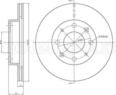 Cifam 800-176 - Brake Disc car-mod.net