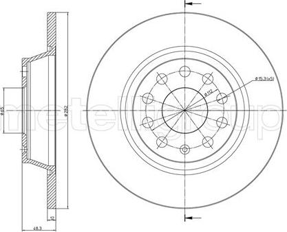 Cifam 800-852C - Brake Disc car-mod.net