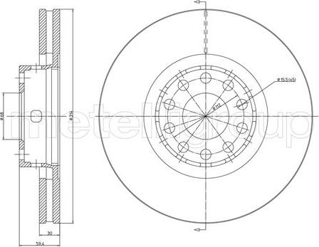 Cifam 800-707C - Brake Disc car-mod.net