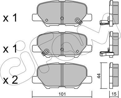 Cifam 822-995-0 - Brake Pad Set, disc brake car-mod.net