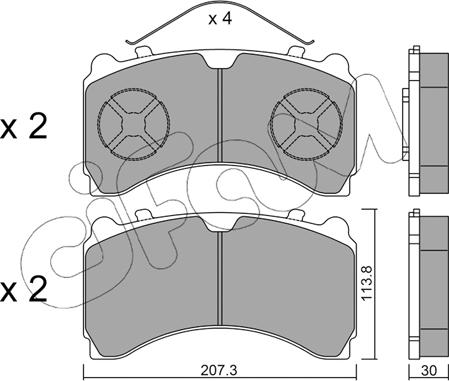 Cifam 822-935-0 - Brake Pad Set, disc brake car-mod.net