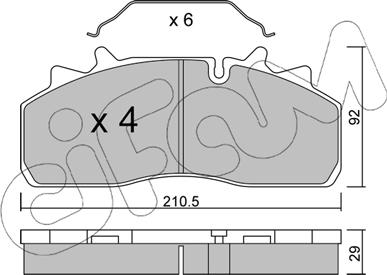 Cifam 822-932-0 - Brake Pad Set, disc brake car-mod.net